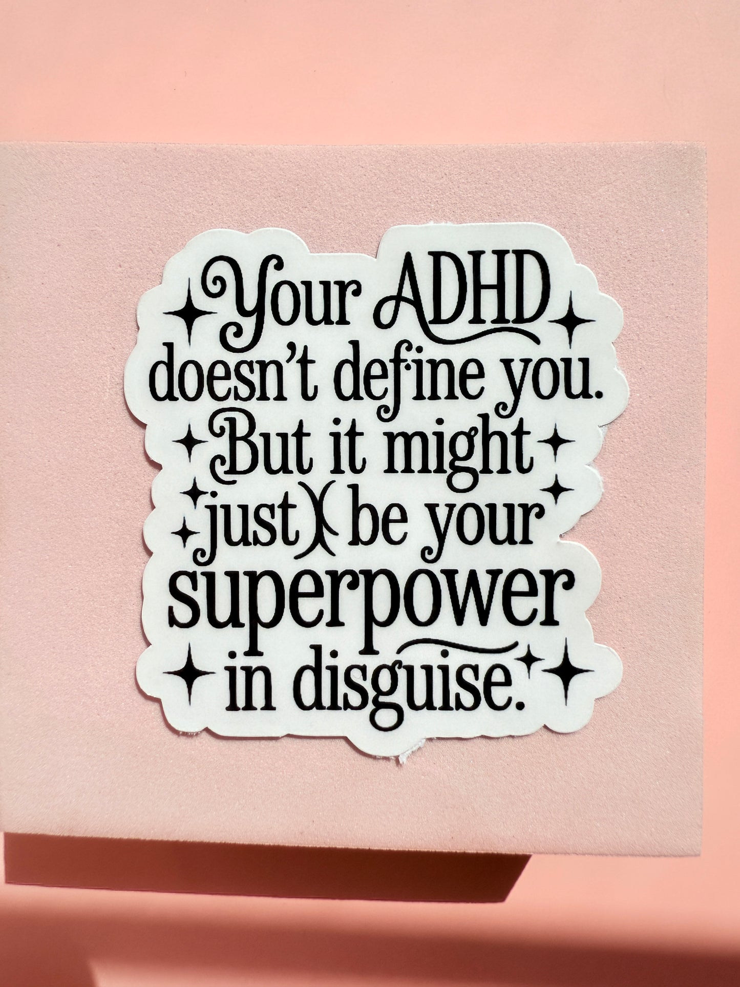 neurodiversity positive quote vinyl decal for mental health empowerment