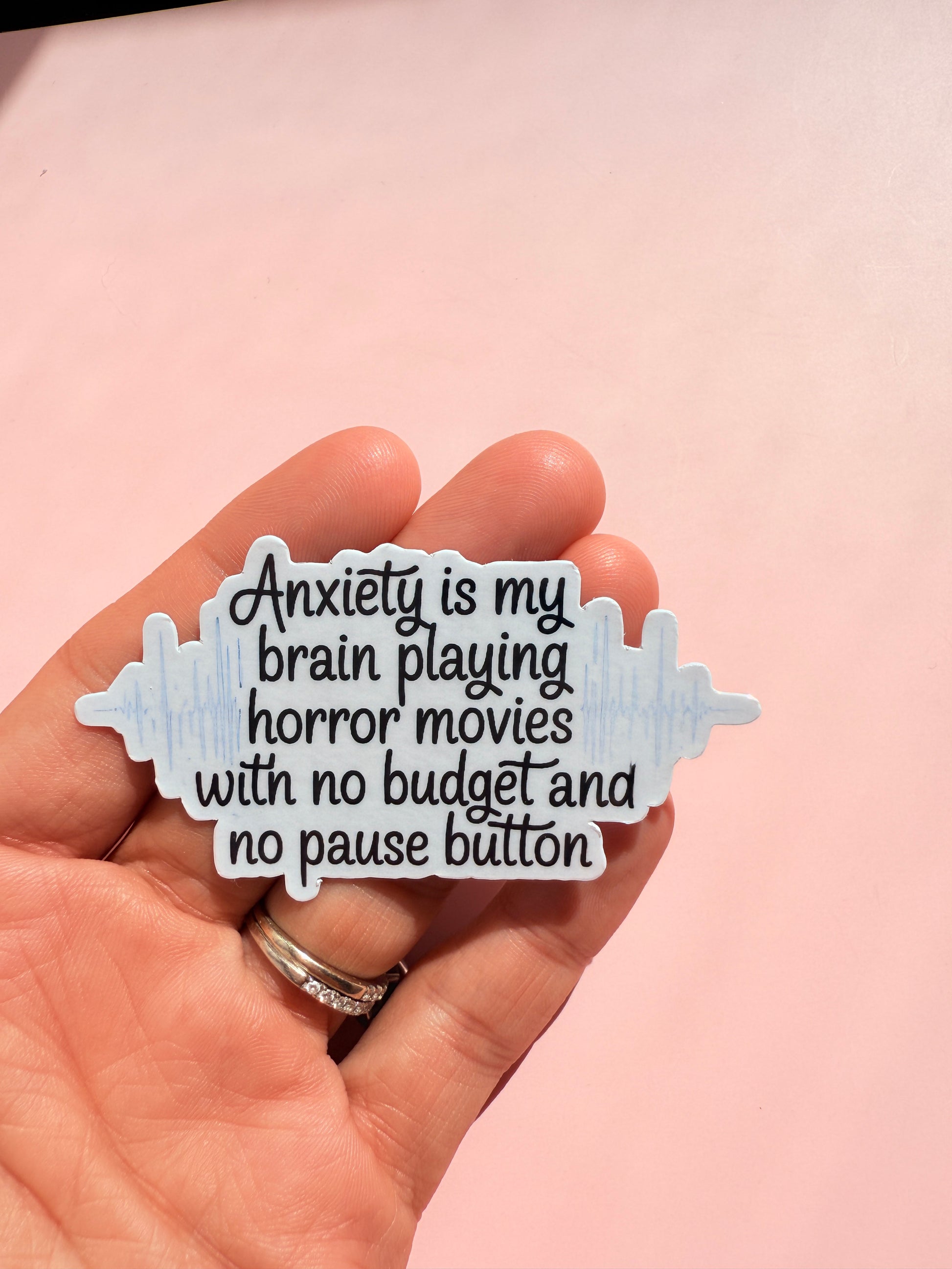 Mental Health Sticker Pack | 8-Piece Anxiety Humor Relatable Quotes Vinyl Decal | Neurodivergent Self-Love Overthinking Laptop Water Bottle Stickers | 2.3-3" Sizes - The Sticker Era