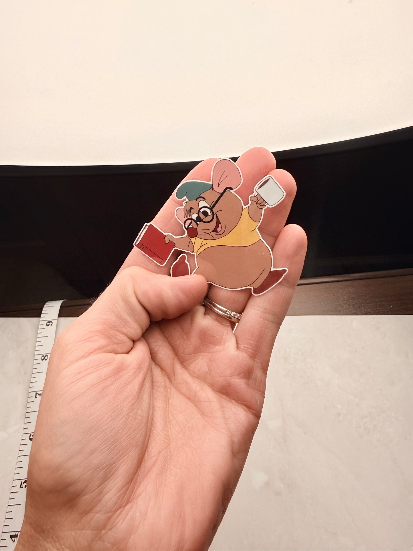 Gus Gus reading Sticker – Cozy Book Lover Vinyl Decal