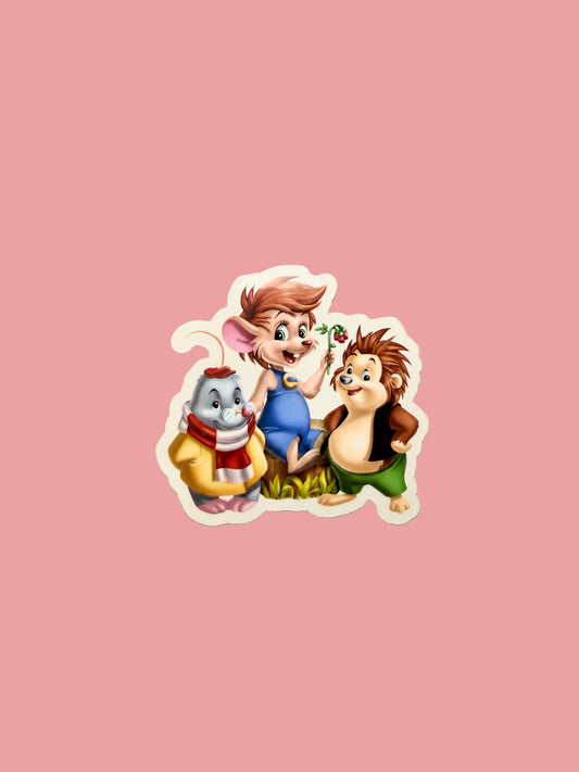 Vintage 90's Sticker | Cozy 90s Cartoon Vinyl Decal