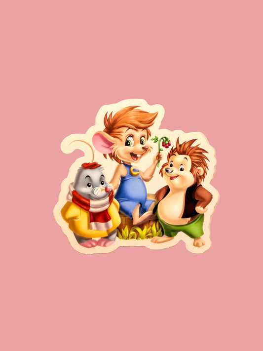 Vintage 90's Sticker | Cozy 90s Cartoon Vinyl Decal
