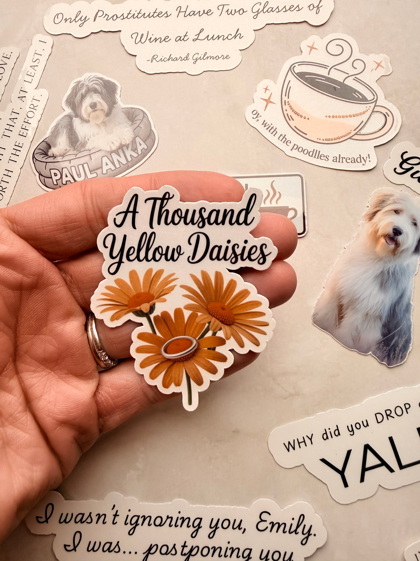 Gilmore Girls Sticker Bundle | Cozy TV Show Vinyl Stickers for Readers & Coffee Lovers