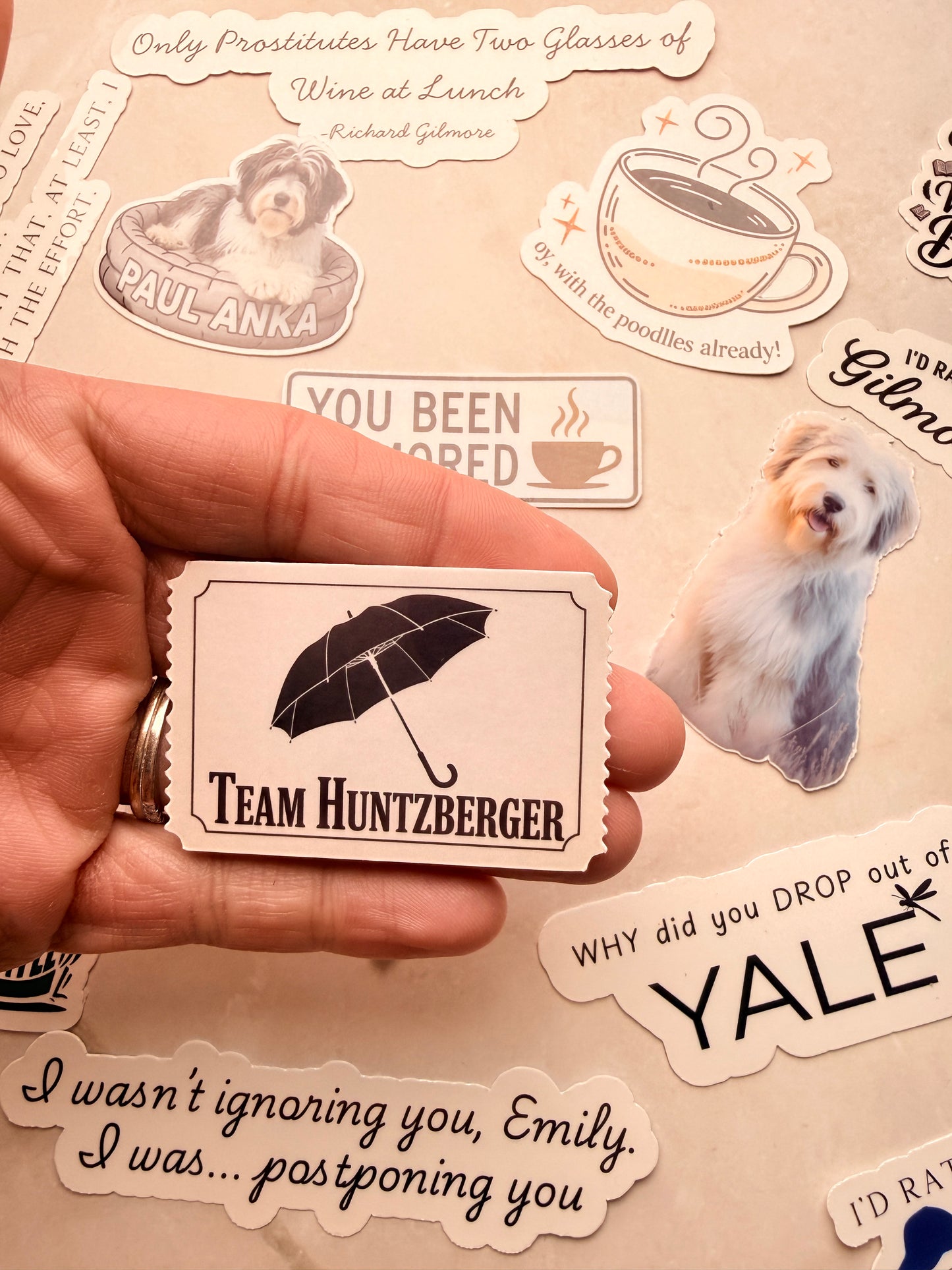 Gilmore Girls Sticker Bundle | Cozy TV Show Vinyl Stickers for Readers & Coffee Lovers