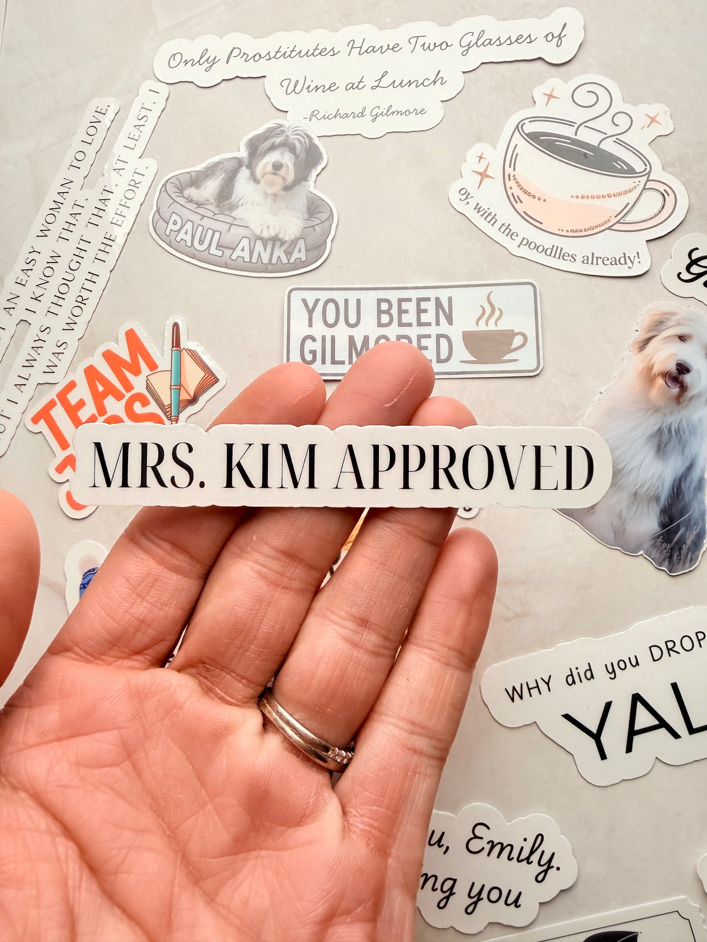 Gilmore Girls Sticker Bundle | Cozy TV Show Vinyl Stickers for Readers & Coffee Lovers