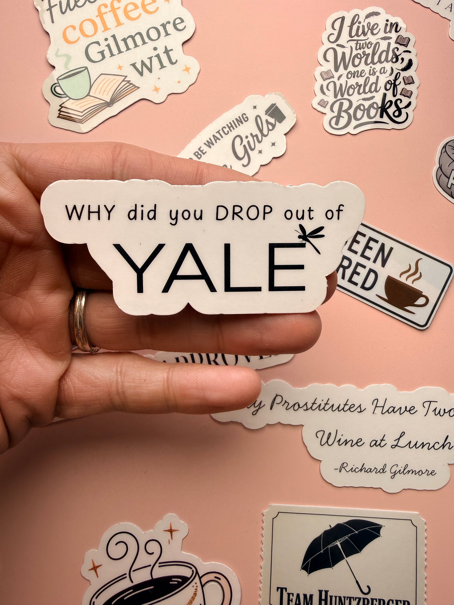 Gilmore Girls Sticker Bundle | Cozy TV Show Vinyl Stickers for Readers & Coffee Lovers