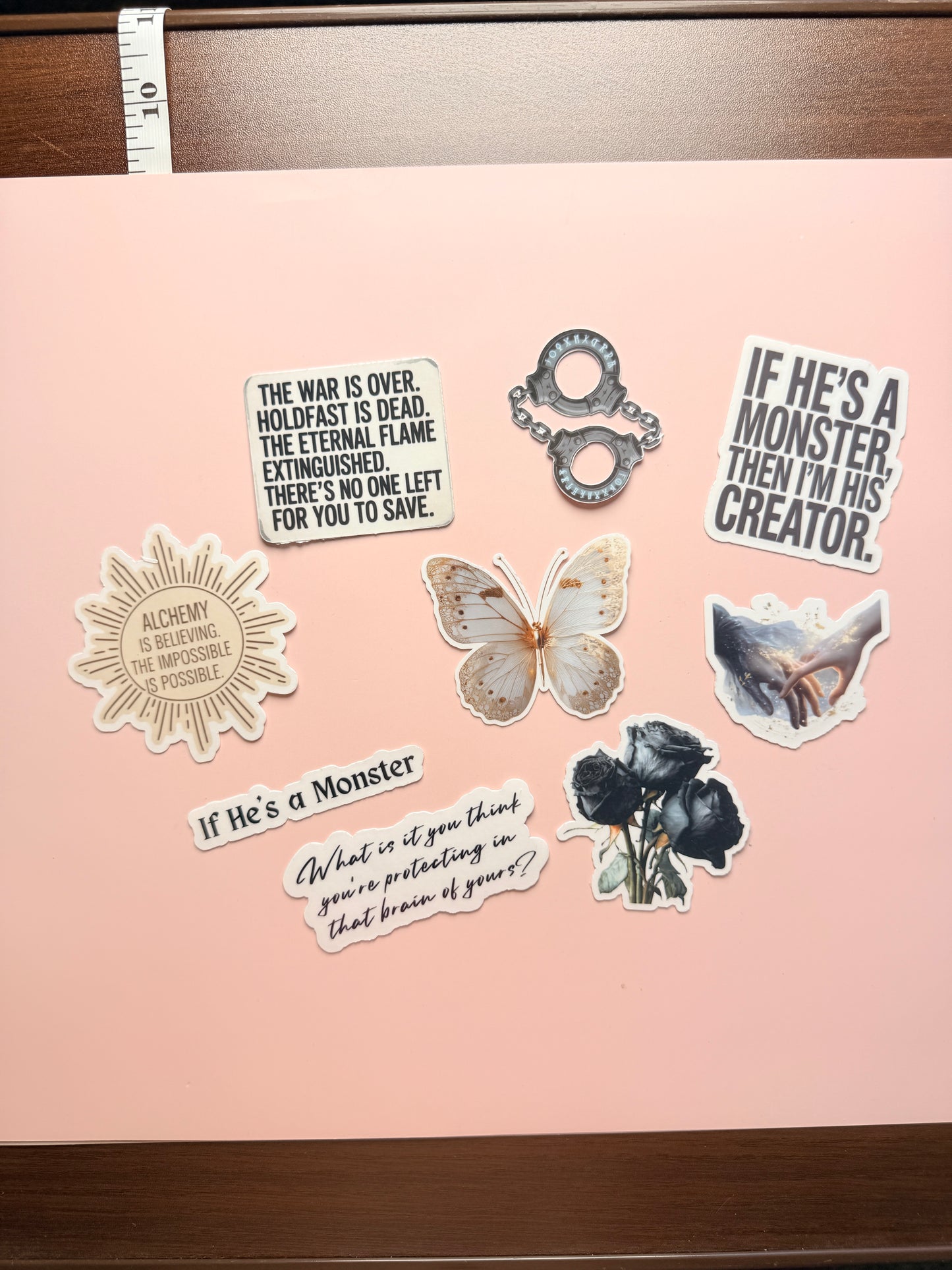Alchemised Sticker Pack | Bookish Vinyl Stickers for Readers & Fandom Lovers