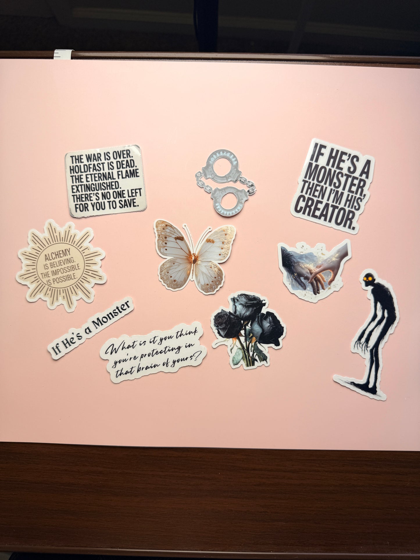 Alchemised Sticker Pack | Bookish Vinyl Stickers for Readers & Fandom Lovers