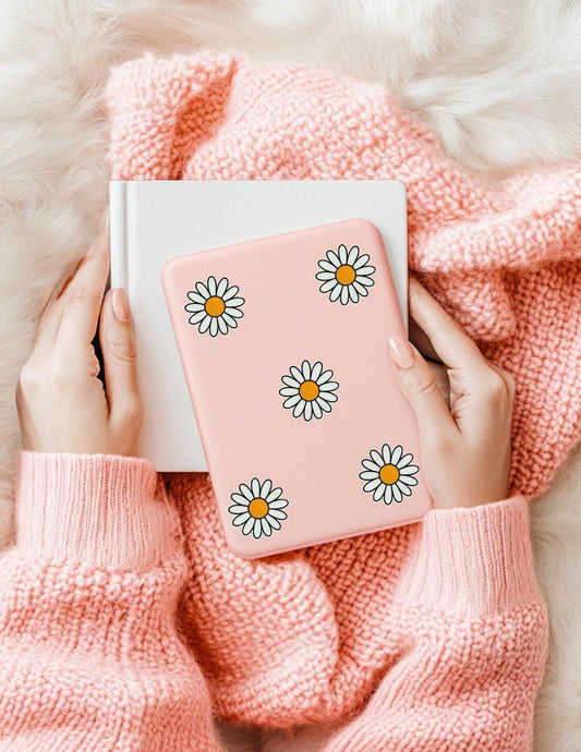 Aesthetic White Floral Sticker – Minimalist Vinyl Decal for Journals, Laptops & Planners - The Sticker Era